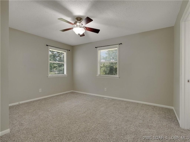 25 Primrose Ln, Camdenton, MO 65020 - empty room featuring carpet, a textured ceiling, and ceiling fan