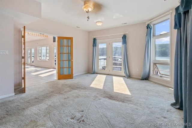 29773 Hemlock Rd, Gravois Mills, MO 65037 - carpeted spare room with french doors and baseboards