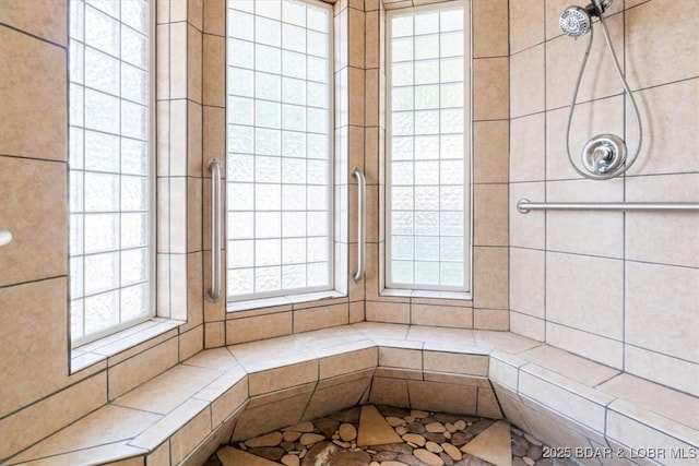 29773 Hemlock Rd, Gravois Mills, MO 65037 - full bathroom with plenty of natural light and a tile shower