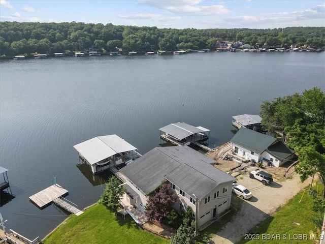 29773 Hemlock Rd, Gravois Mills, MO 65037 - drone / aerial view of a large body of water