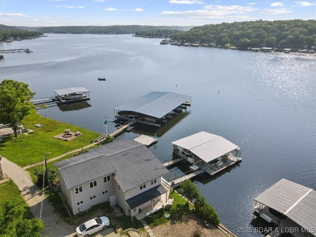 29773 Hemlock Rd, Gravois Mills, MO 65037 - drone / aerial view of a nearby body of water
