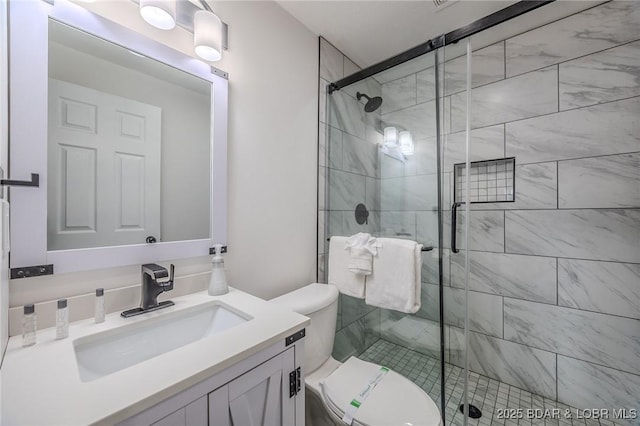 172 Kansas City Way, Sunrise Beach, MO 65079 - full bath featuring vanity and a shower stall