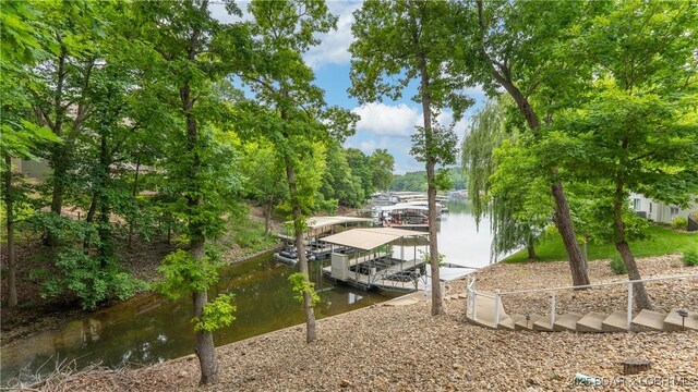 135 Greensboro Ct, Four Seasons, MO 65049 - dock area featuring a water view