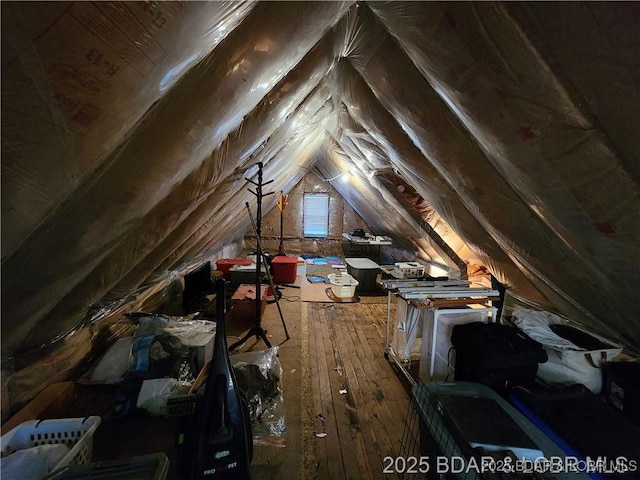 206 Oak St S, Versailles, MO 65084 - view of unfinished attic
