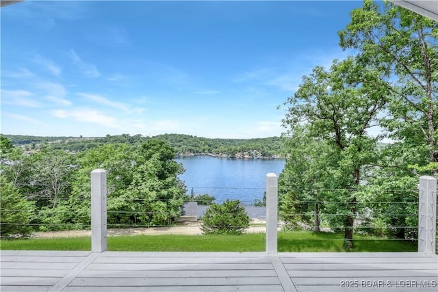 26794 Boone Rd, Barnett, MO 65011 - water view featuring a forest