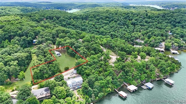26794 Boone Rd, Barnett, MO 65011 - view of property location with a nearby body of water and property parcel outlined
