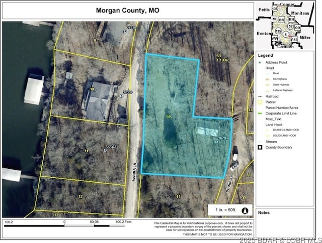 26794 Boone Rd, Barnett, MO 65011 - aerial view of property's location