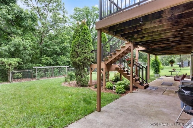 28 Wood River Rd, Lake Ozark, MO 65049 - view of yard with stairs and a patio