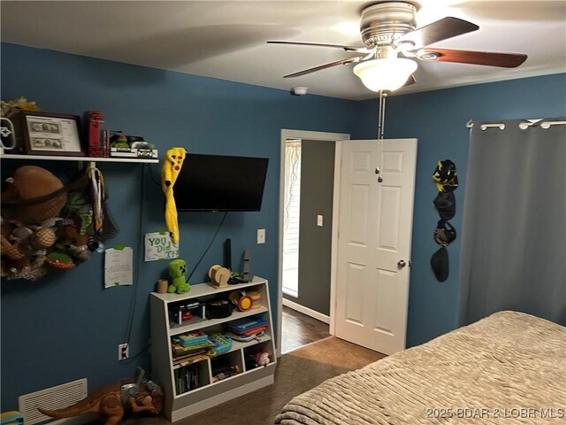 121 Banner St, Camdenton, MO 65020 - bedroom with ceiling fan