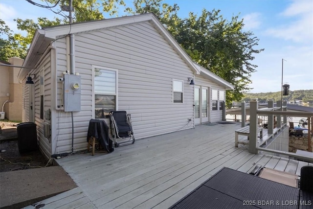 27638 Golden Point Ln, Barnett, MO 65011 - view of wooden terrace