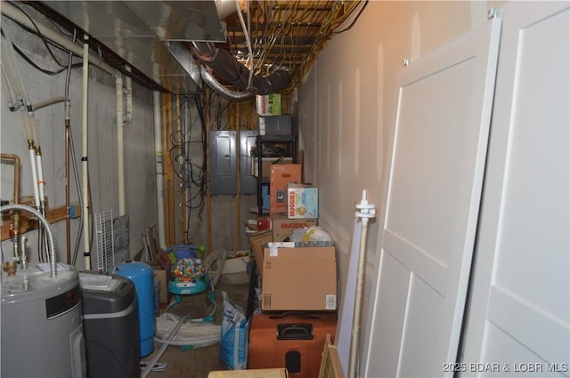 21 Winston Ln, Kaiser, MO 65047 - utility room with electric panel and electric water heater