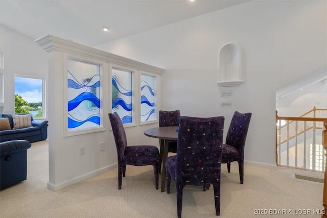 26 Port Bagnell Rd, Eldon, MO 65026 - dining space featuring carpet flooring and baseboards