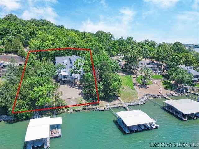 26 Port Bagnell Rd, Eldon, MO 65026 - view of property location with property boundaries highlighted and a nearby body of water
