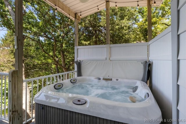 26 Port Bagnell Rd, Eldon, MO 65026 - view of patio with a hot tub