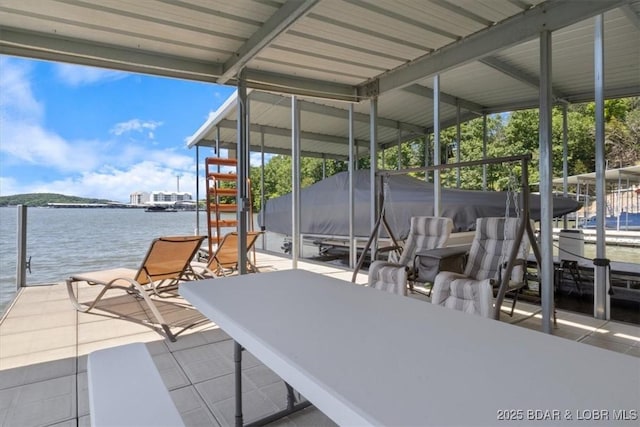 26 Port Bagnell Rd, Eldon, MO 65026 - dock featuring a water view and boat lift