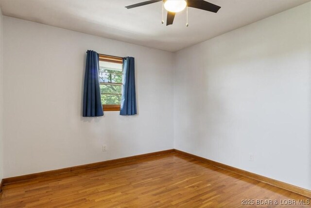 43 Bob White Ln, Lake Ozark, MO 65049 - unfurnished room featuring light wood-style floors and ceiling fan