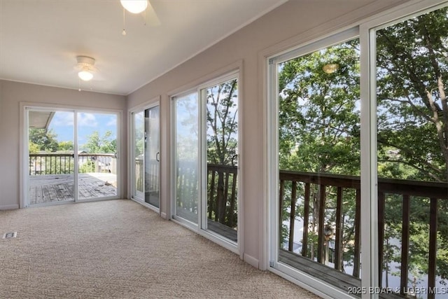 43 Bob White Ln, Lake Ozark, MO 65049 - unfurnished sunroom with healthy amount of natural light and carpet