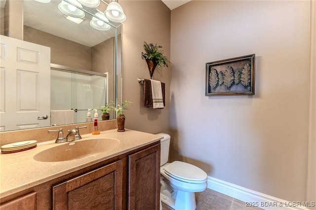730 Flame Dr Unit 3C, Camdenton, MO 65020 - full bath with tile patterned flooring, a shower stall, and vanity