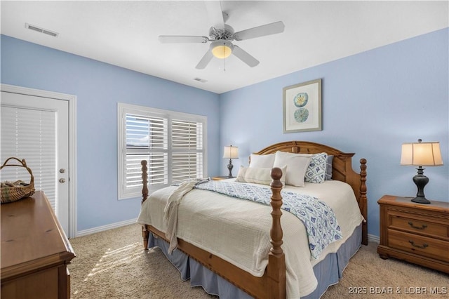 6680 Keystone Dr Unit 241, Osage Beach, MO 65065 - bedroom with carpet floors and a ceiling fan