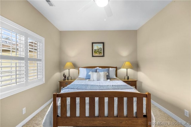 6680 Keystone Dr Unit 241, Osage Beach, MO 65065 - carpeted bedroom featuring baseboards and ceiling fan