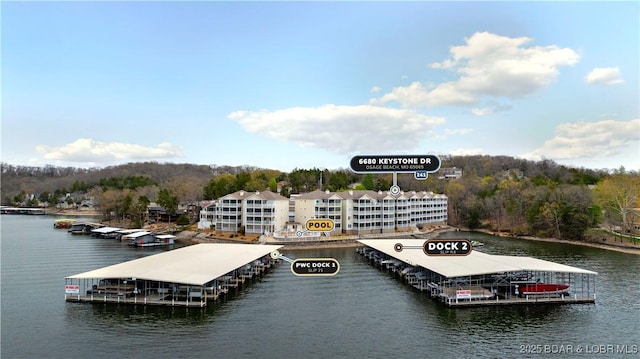 6680 Keystone Dr Unit 241, Osage Beach, MO 65065 - dock area with a water view