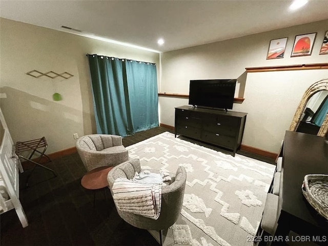 158 Oak Manor Cir, Sunrise Beach, MO 65079 - living area with baseboards and recessed lighting