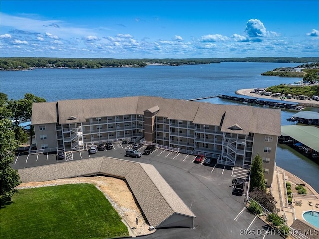 18136 Millstone Cove Rd Unit 136, Gravois Mills, MO 65037 - aerial view of apartment complex / building and a nearby body of water