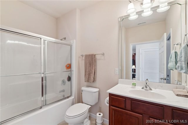 18136 Millstone Cove Rd Unit 136, Gravois Mills, MO 65037 - bathroom with vanity and combined bath / shower with glass door