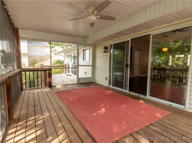 1403 Ginger Rd, Lake Ozark, MO 65049 - deck with ceiling fan
