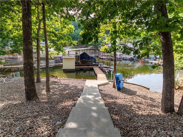 1403 Ginger Rd, Lake Ozark, MO 65049 - dock area featuring a water view