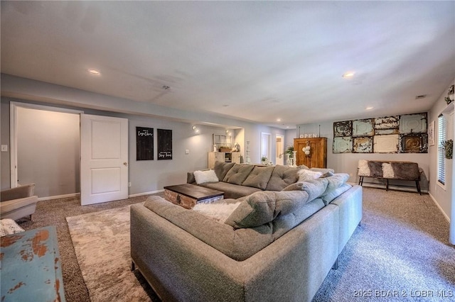 1170 San Jose Dr, Osage Beach, MO 65065 - living room featuring carpet and recessed lighting