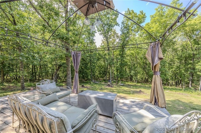 1170 San Jose Dr, Osage Beach, MO 65065 - view of patio / terrace with a deck and outdoor lounge area