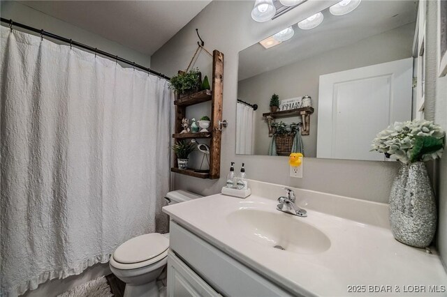 1170 San Jose Dr, Osage Beach, MO 65065 - bathroom with vanity and a shower with curtain
