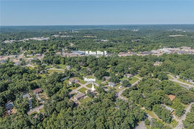 9 Hidden Creek Ct, Camdenton, MO 65020 - aerial view of property and surrounding area with a forest