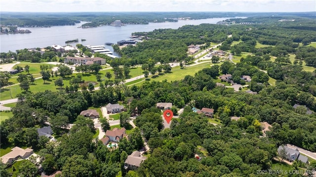 146 Palmer Dr, Lake Ozark, MO 65049 - aerial overview of property's location with a nearby body of water