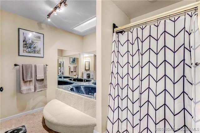 1759 Chimney Pt, Sunrise Beach, MO 65079 - full bath featuring vanity and curtained shower