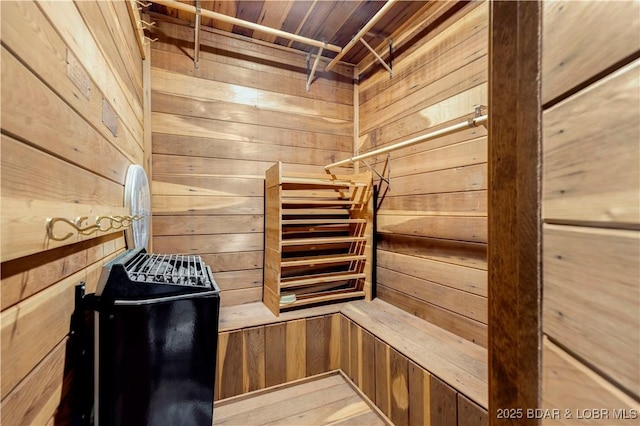 1759 Chimney Pt, Sunrise Beach, MO 65079 - sauna / steam room featuring wooden walls