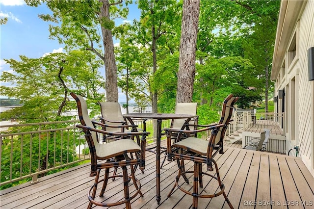 1759 Chimney Pt, Sunrise Beach, MO 65079 - view of wooden terrace