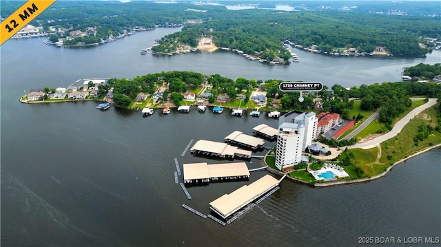 1759 Chimney Pt, Sunrise Beach, MO 65079 - bird's eye view of a nearby body of water