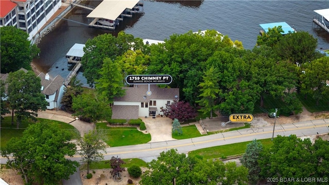 1759 Chimney Pt, Sunrise Beach, MO 65079 - drone / aerial view of a large body of water