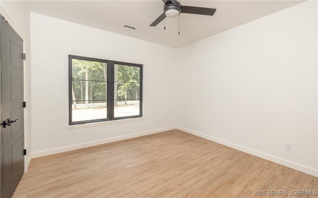 370 Via Appia Dr, Sunrise Beach, MO 65079 - unfurnished room with light wood-type flooring and a ceiling fan