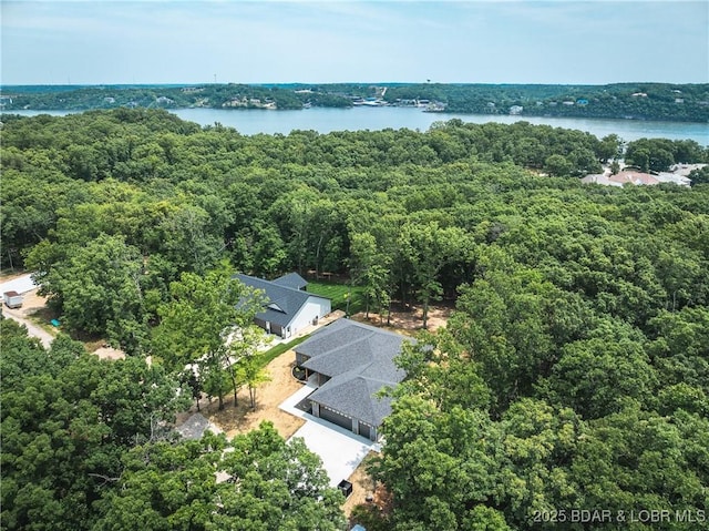 370 Via Appia Dr, Sunrise Beach, MO 65079 - view of subject property featuring a forest and a large body of water