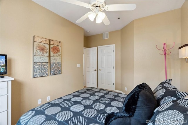 72 Palisades Lake View Dr Unit 2B, Lake Ozark, MO 65049 - bedroom featuring carpet flooring and ceiling fan