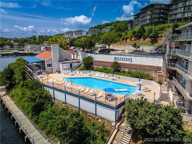 72 Palisades Lake View Dr Unit 2B, Lake Ozark, MO 65049 - community pool featuring a water view
