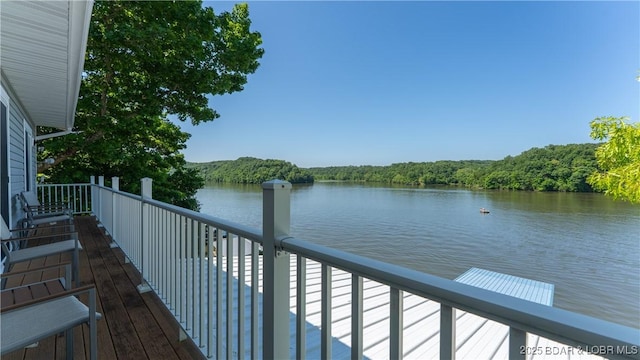 150 Trigger Rd, Linn Creek, MO 65052 - water view featuring a forest