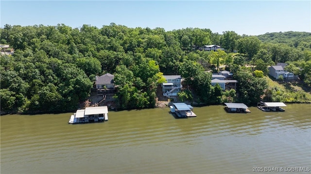 150 Trigger Rd, Linn Creek, MO 65052 - drone / aerial view of a large body of water and a forest