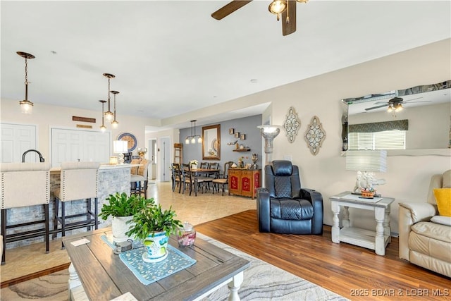 18132 Millstone Cove Rd Unit 334, Gravois Mills, MO 65037 - living area with a ceiling fan