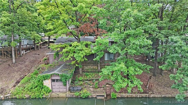 333 Crane Cove Rd, Sunrise Beach, MO 65079 - aerial view of property's location with a large body of water