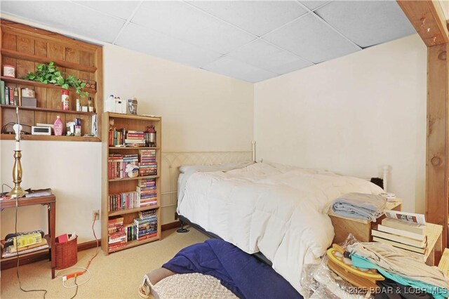 333 Crane Cove Rd, Sunrise Beach, MO 65079 - carpeted bedroom with a paneled ceiling