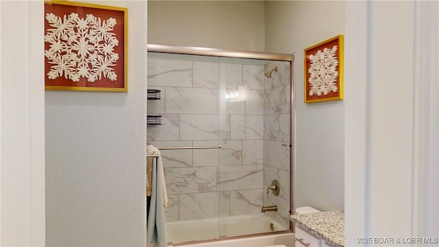 1065 Topsider Ln Unit 505, Osage Beach, MO 65065 - full bathroom featuring enclosed tub / shower combo and vanity